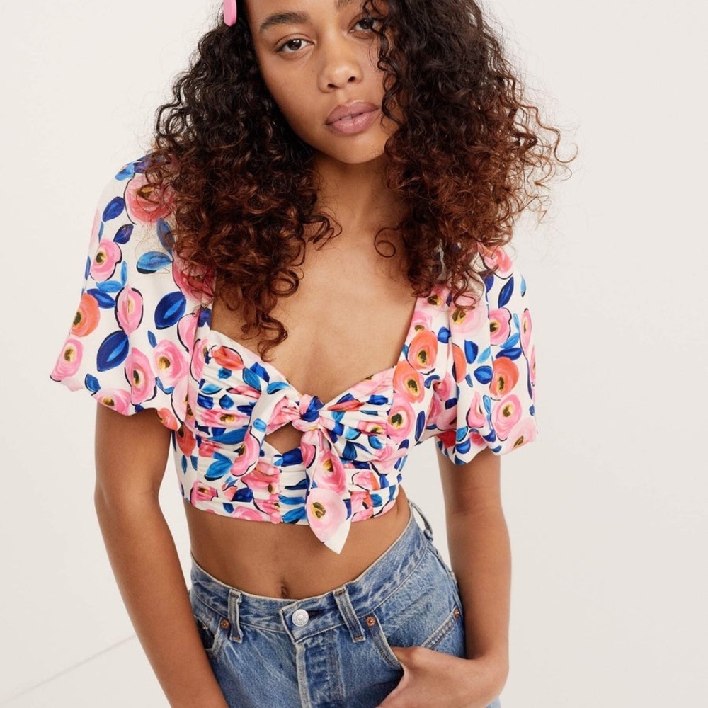 For Love & Lemons Gianna Crop Top